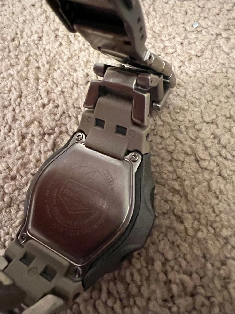 Casio G-Shock Silver Metal Digital Sports Watch